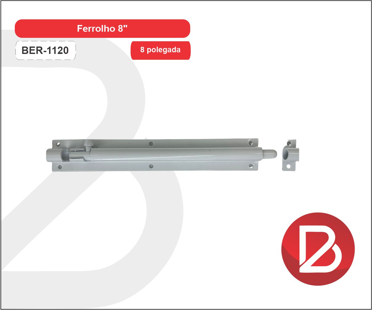 FERROLHO ALUM NIO 8 BRANCO Bernardi Alum nios Ferrolho alum nio 8 branco bernardi alum nios